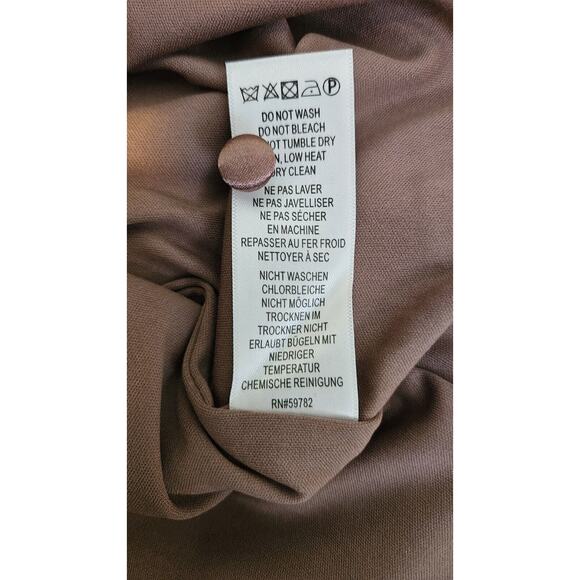 Adrianna Papell Pink Sheath Dress with Flutter Cap Sleeves - Picture 8 of 10